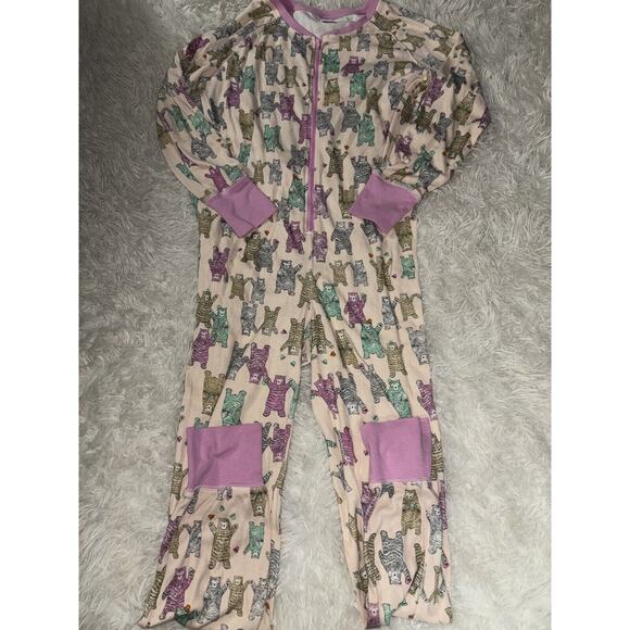 Bras N Things Women’s Sz. 12 One Piece Bear Design Pajama. Soft, Adorable, Fun - Picture 1 of 8